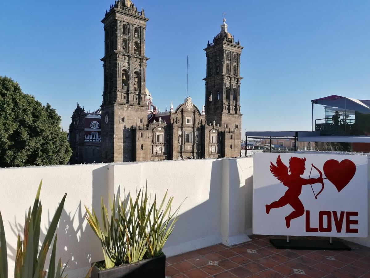 Hotel Santiago Puebla Bagian luar foto